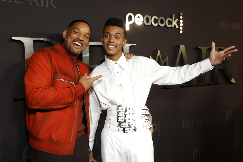 Will Smith and Jabari Banks attend the new Peacock series 