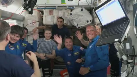 SpaceX Crew-4 arrives at the International Space Station on April 27, 2022. 