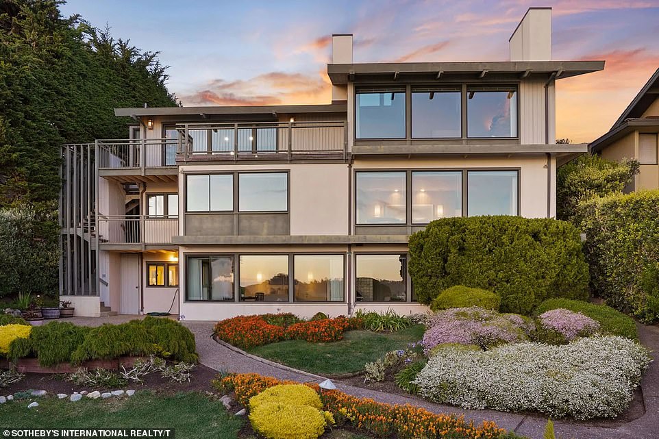 Wow: The perfect beachfront Betty White estate in picturesque Carmel-by-the-Sea, California, is said to have found a buyer for its asking price of $8 million.