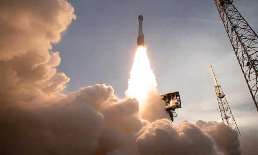 The rocket carrying the Starliner on board takes off from Cape Canaveral, Florida, on Thursday