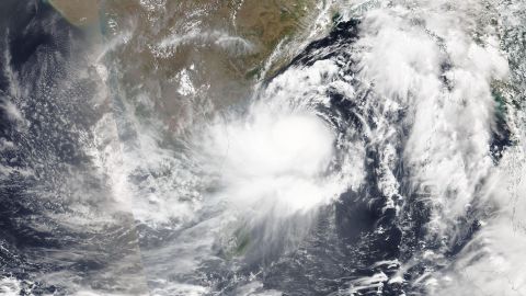 Tropical cyclone Asani was captured by the Earth's orbiting NOAA-20 satellite on Monday in the Bay of Bengal.