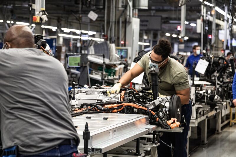 Volkswagen is one of several automakers already assembling electric car battery packs locally.  But the value of the materials that go into the packaging will determine whether they qualify for the modified clean car tax credit.