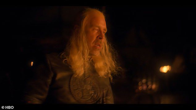 Mystery: However, the incident highlights one of the big mysteries of the season, the unspecified illness afflicting King Viserys, which has been hinted at but not fully addressed.