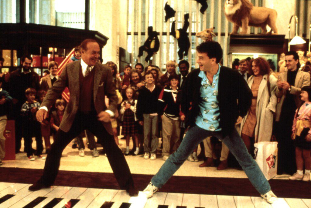 Robert Loggia and Tom Hanks in the 1988 movie, "big"