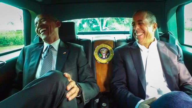 Jerry Seinfeld visited the White House to interview President Barack Obama.