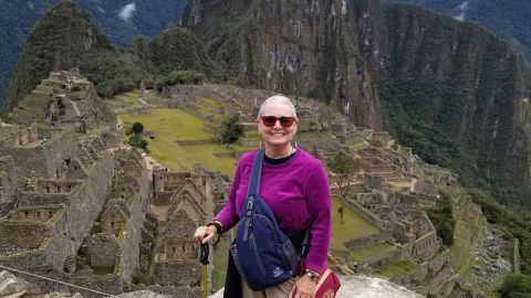 US tourist Catherine Martucci spoke to CNN about her hangout in Machu Picchu, Peru.